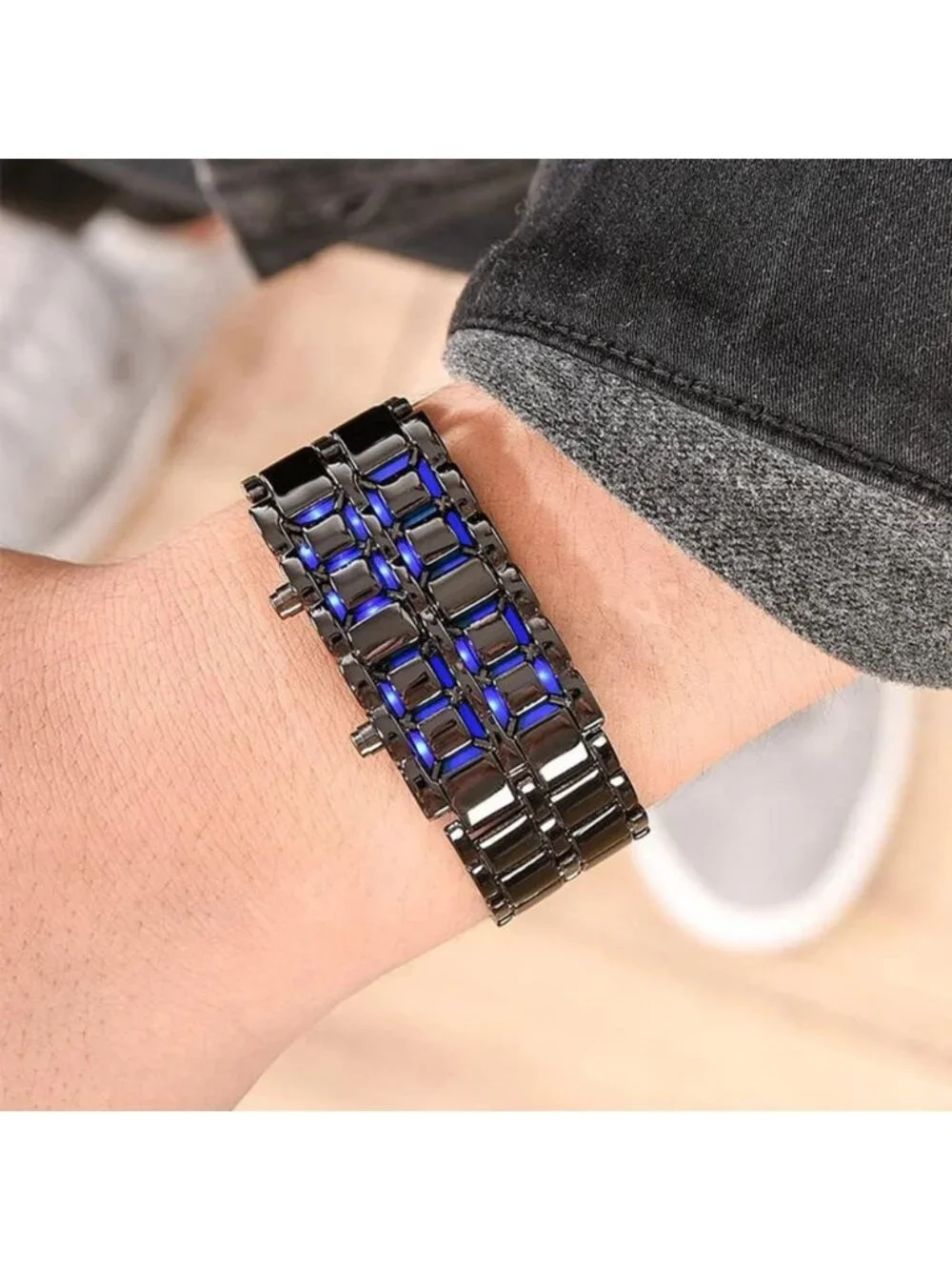 Men's All Black Analog Quartz Stainless Steel Casual Classic Round Wrist Watch